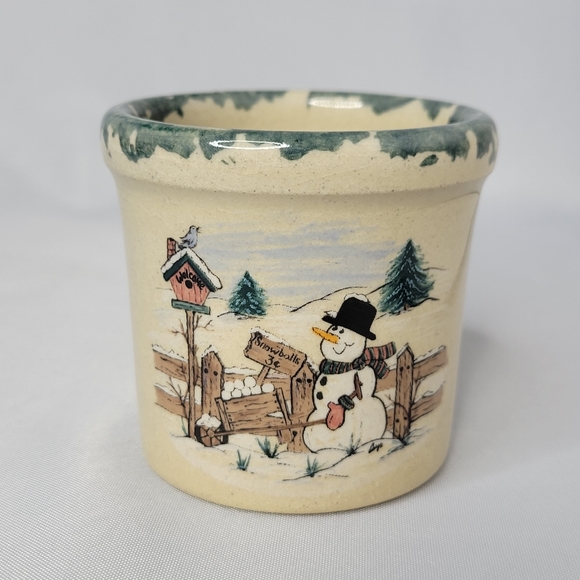 Yesteryears Marshall Texas Snowman Candle Holder - Picture 1 of 8